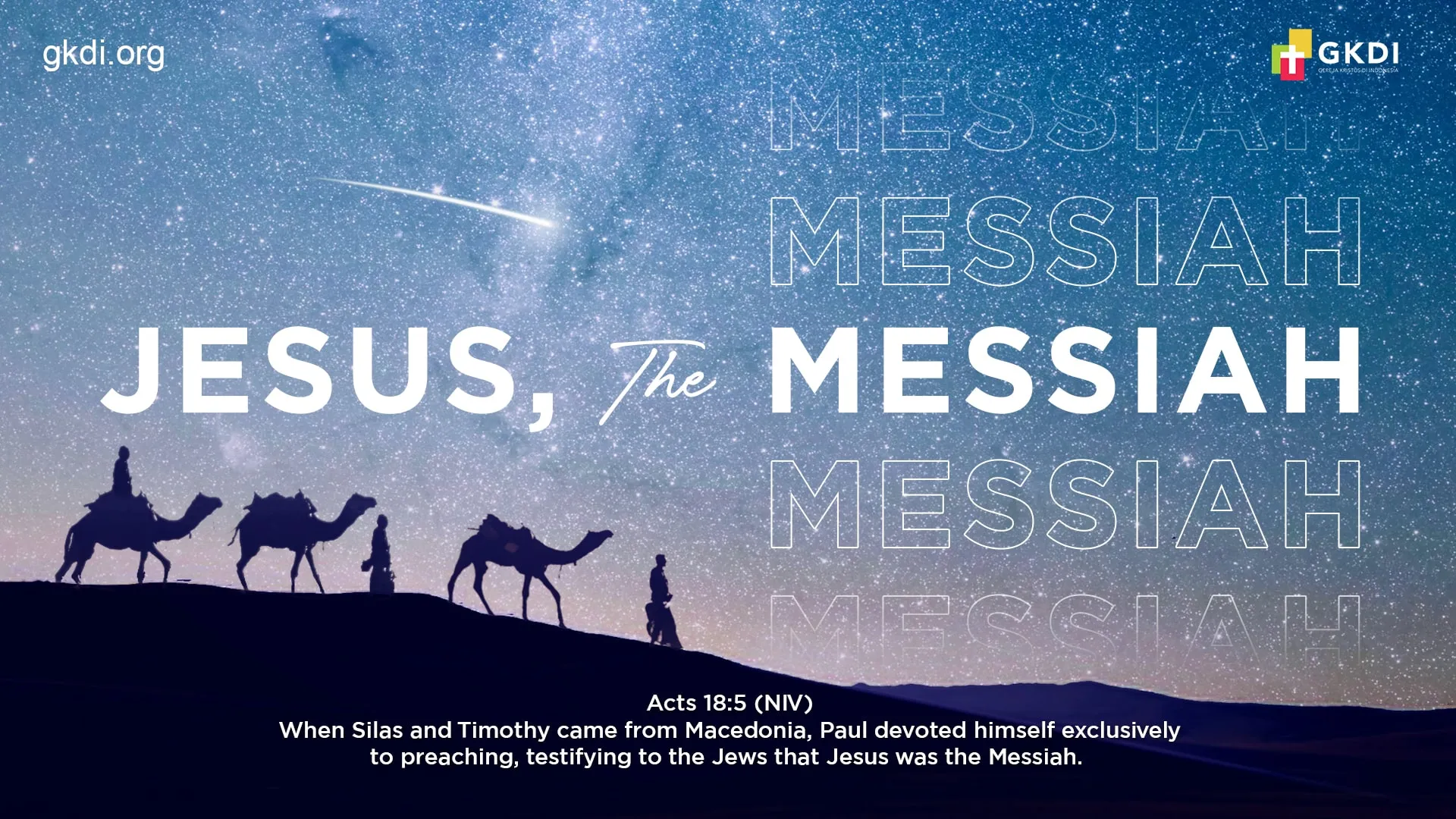 Church Theme for December 2020 - Jesus, The Messiah